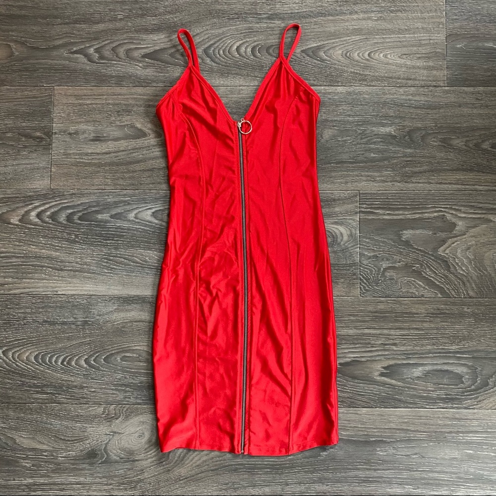 Betty Boop Inspired Red Nylon Club Dress